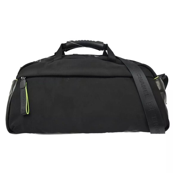 Chanel Black Nylon Sport Line 2way Gym Handbag - Picture 5 of 12